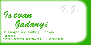 istvan gadanyi business card
