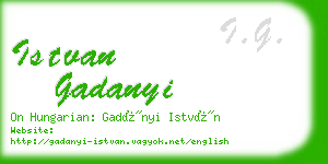 istvan gadanyi business card